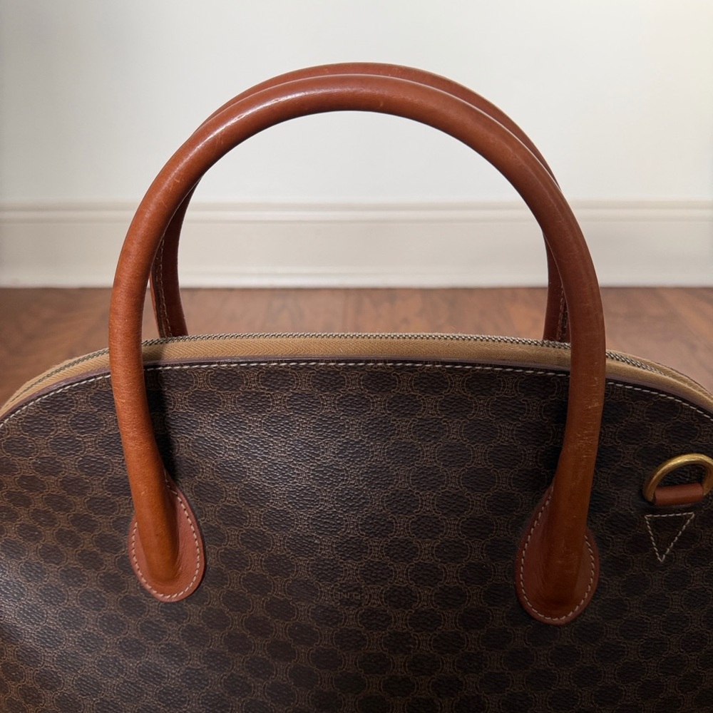 Authentic Vintage Celine Macadam Dome Satchel - Picture 6 of 13